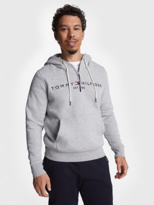 Buy Tommy Hilfiger Women Grey Crew Neck Logo Popover Heathered Sweatshirt -  NNNOW.com