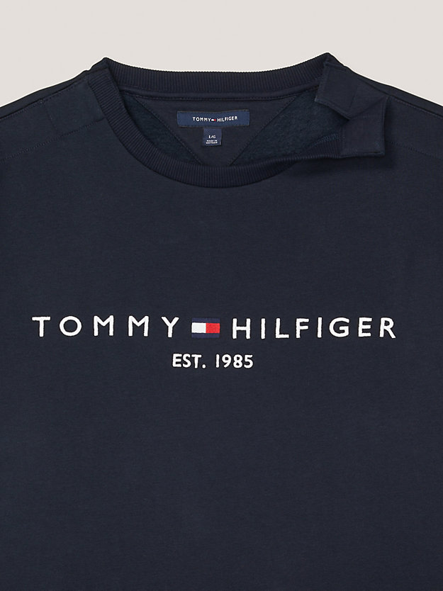 Adaptive Logo Sweatshirt | Blue | Tommy Hilfiger