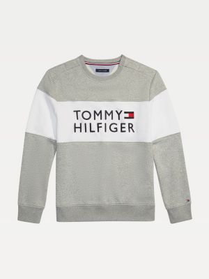 tommy signature crew neck sweatshirt