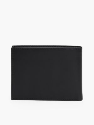 TOMMY JEANS - Men's trifold wallet with Velcro fastening - AM0AM11714BDS -  Black