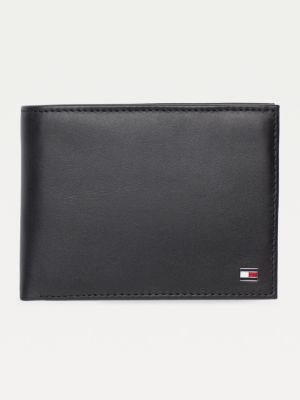 Leather Flap Wallet Tommy | | Black Hilfiger