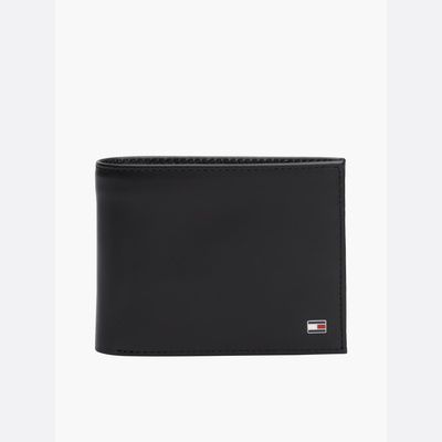 Leather Flap Wallet | BLACK | Tommy 