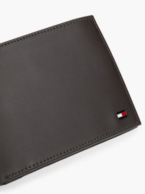 tommy hilfiger leather flap wallet