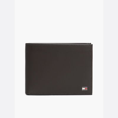 tommy hilfiger leather flap wallet