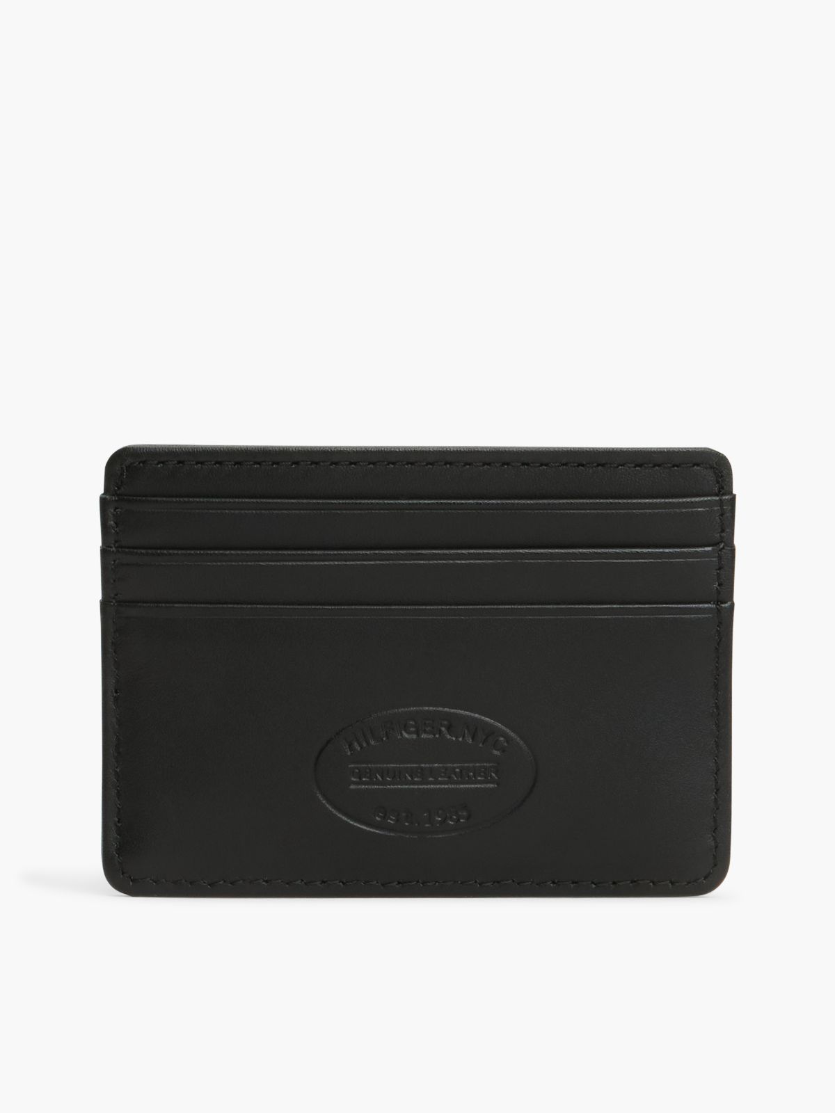 Leather Card Holder — Black