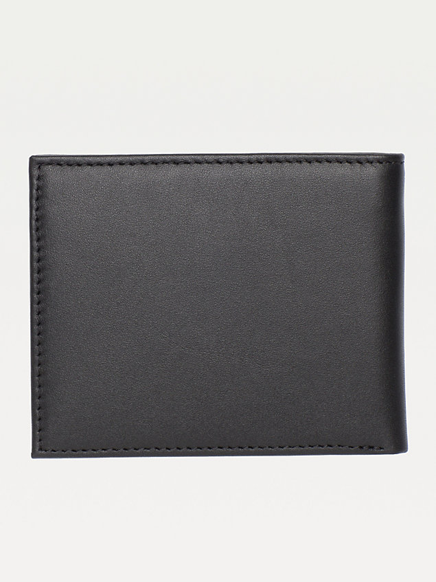 black portemonnee voor pasjes voor heren - tommy hilfiger