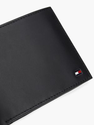 schwarz trifold-brieftasche für herren - tommy hilfiger