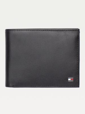 Signature Stripe Trifold Wallet | BLACK 