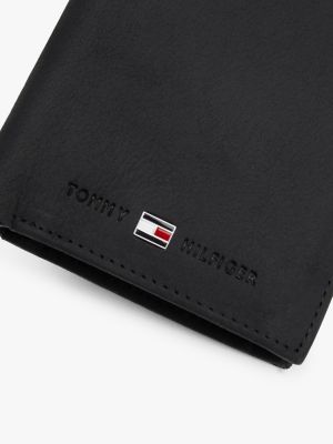 schwarz portrait trifold-brieftasche für herren - tommy hilfiger