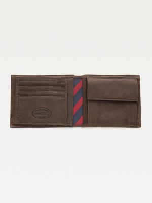 tommy hilfiger wallet brown