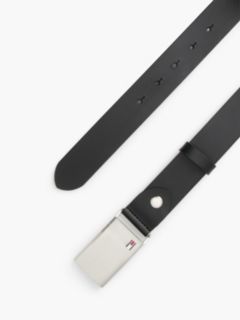 Adjustable Logo Plaque Belt — Black 2