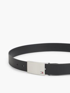 Adjustable Logo Plaque Belt — Black 3