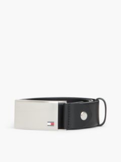 Adjustable Logo Plaque Belt — Black 4