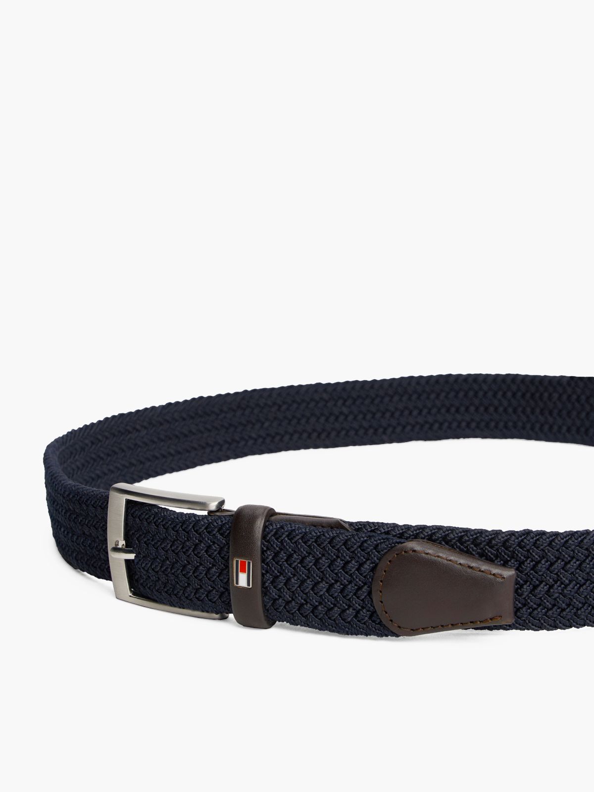 Adan Braided Elastic Webbing Belt — Blue