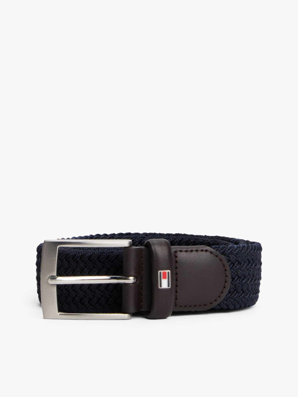 Adan Braided Elastic Webbing Belt — Blue