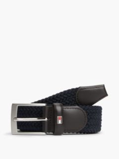 Adan Braided Elastic Webbing Belt — Blue 1