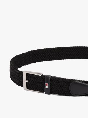 Tommy Hilfiger Adan Elastic Braided Belt Black