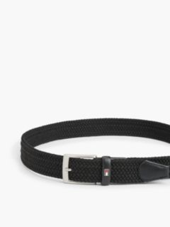 Adan Braided Elastic Webbing Belt — Black 5
