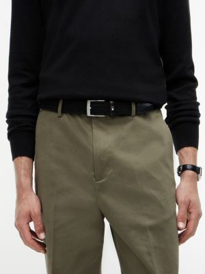 schwarz adan gürtel aus geflochtenem stretch-gurtband für herren - tommy hilfiger