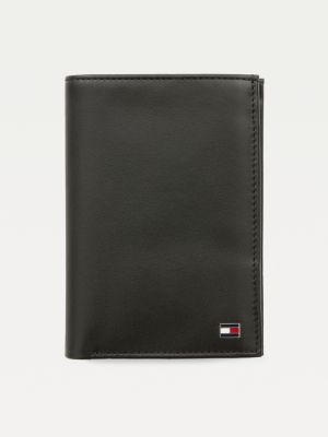 tommy hilfiger leather flap wallet