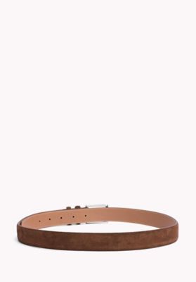 Anthoni Crown Cintura Uomo In Pelle Piena – Verde Scuro Con Fibbia Nera, Larghezza 4 Cm, Regolabile E Senza Nichel