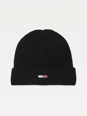 tommy hilfiger black beanie