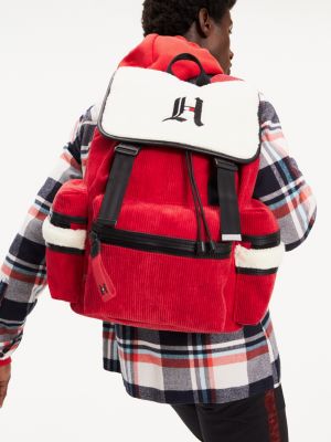 Lewis Hamilton Fleece Panel Backpack RED Tommy Hilfiger