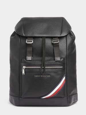 tommy hilfiger faux leather backpack