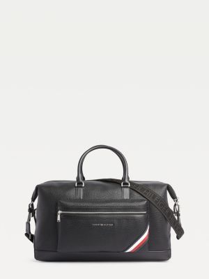 tommy hilfiger leather duffle bag