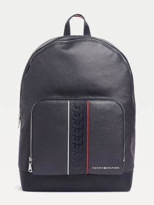 leather backpack tommy hilfiger
