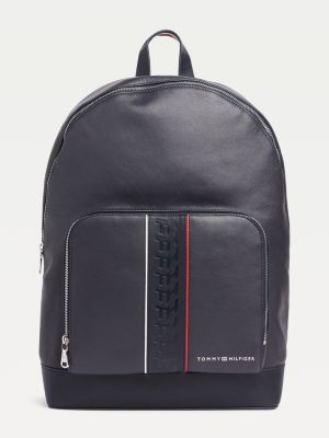 hilfiger leather backpack