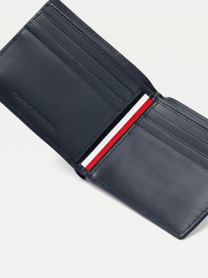 tommy hilfiger leather flap wallet