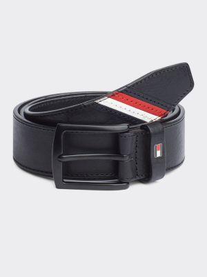 tommy hilfiger men's black belt