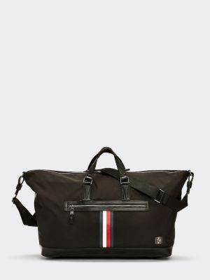 tommy hilfiger leather duffle bag