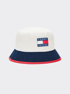 Tommy Jeans Heritage Cotton Bucket Hat Multi Tommy Hilfiger