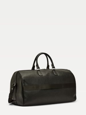 tommy hilfiger black duffle bag