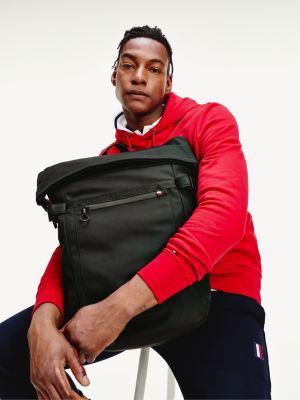 tommy hilfiger roll top backpack