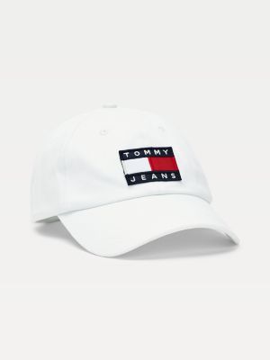 tommy hilfiger white baseball cap