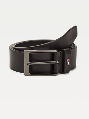 Layton Flag Leather Belt | BLACK | Tommy Hilfiger