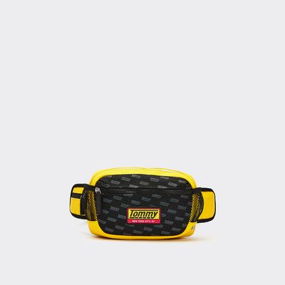 tommy jeans webbing belt yellow