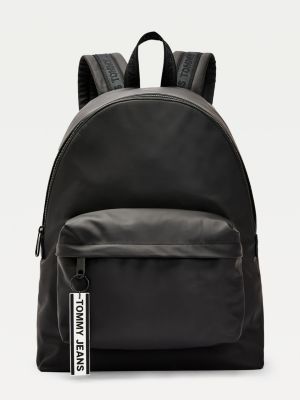 tommy jeans backpack with logo tape straps