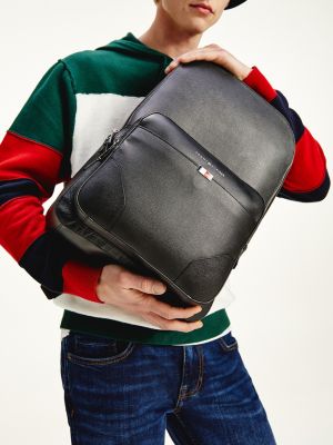 hilfiger leather backpack