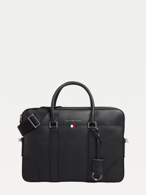 TH Business Slim Leather Computer Bag 