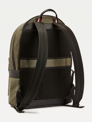 Contrast Trim Recycled Polyester Backpack GREEN Tommy Hilfiger