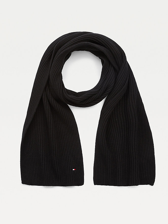 black pima cotton cashmere scarf for men tommy hilfiger