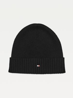 white tommy hilfiger beanie