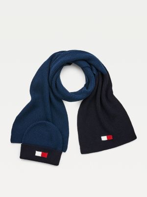 tommy hilfiger scarf and hat
