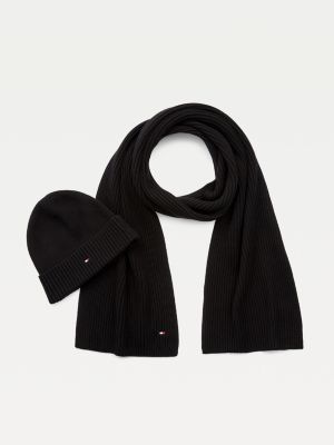 tommy hilfiger hat and scarf set womens