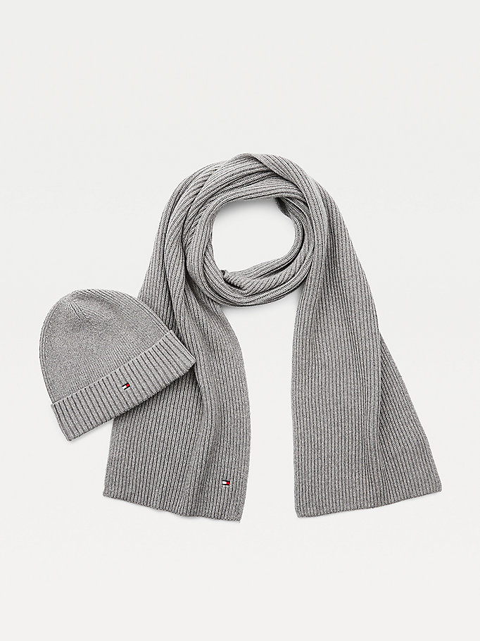 grey pima cotton cashmere gift set for men tommy hilfiger