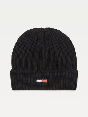 tommy hilfiger black beanie